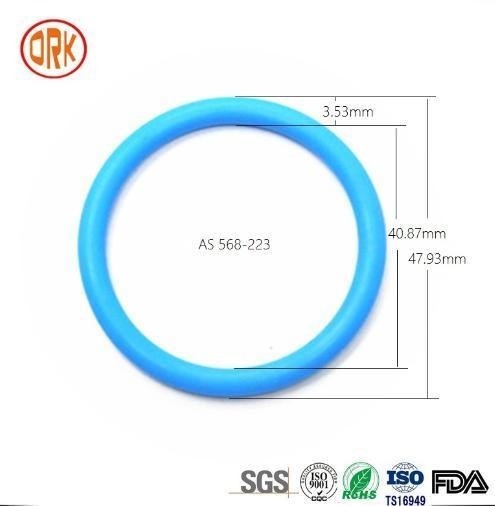 0.5mm - 1000mm 568 رنگ آبی سیلیکون مهر و موم لاستیک حلقه RoHS لاستیک تخت O حلقه