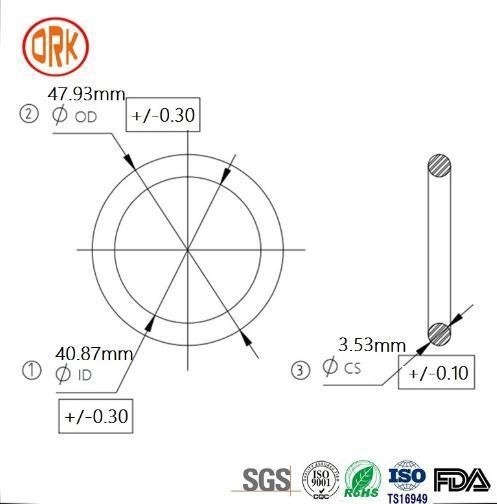 0.5mm - 1000mm 568 رنگ آبی سیلیکون مهر و موم لاستیک حلقه RoHS لاستیک تخت O حلقه