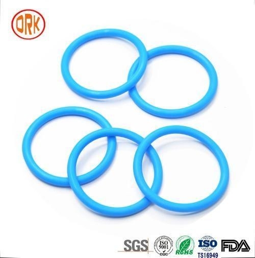 0.5mm - 1000mm 568 رنگ آبی سیلیکون مهر و موم لاستیک حلقه RoHS لاستیک تخت O حلقه