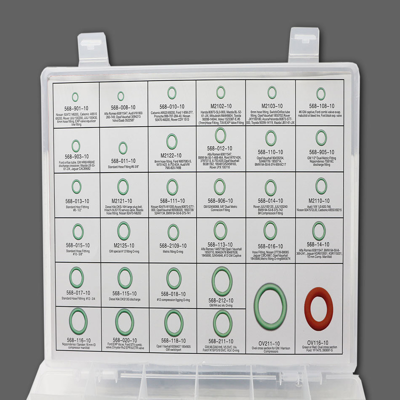 ORK 382pcs/386pcs/407pcs/408pcs Fkm یا Nbr جعبه مهر و موم O-Ring از لاستیک