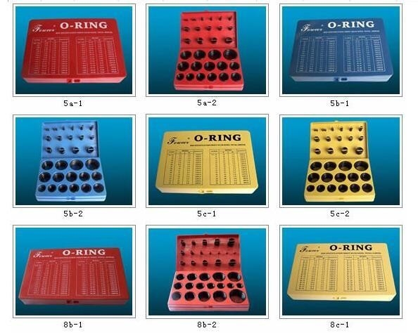 ORK 382pcs/386pcs/407pcs/408pcs Fkm یا Nbr جعبه مهر و موم O-Ring از لاستیک