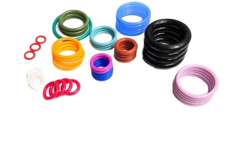 20-90 سخت بودن ساحل لاستیک O حلقه برای صنعتی در NBR HNBR EPDM FKM Aflas و FFKM