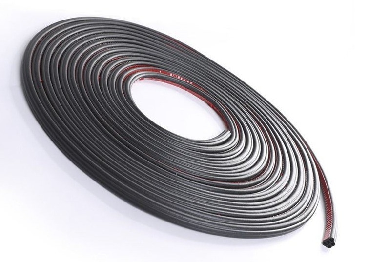 سایز سفارشی D-Type EPDM فوم چسبدار درب مهر و موم نوار ضد گرد و غبار لاستیک برای درب پنجره