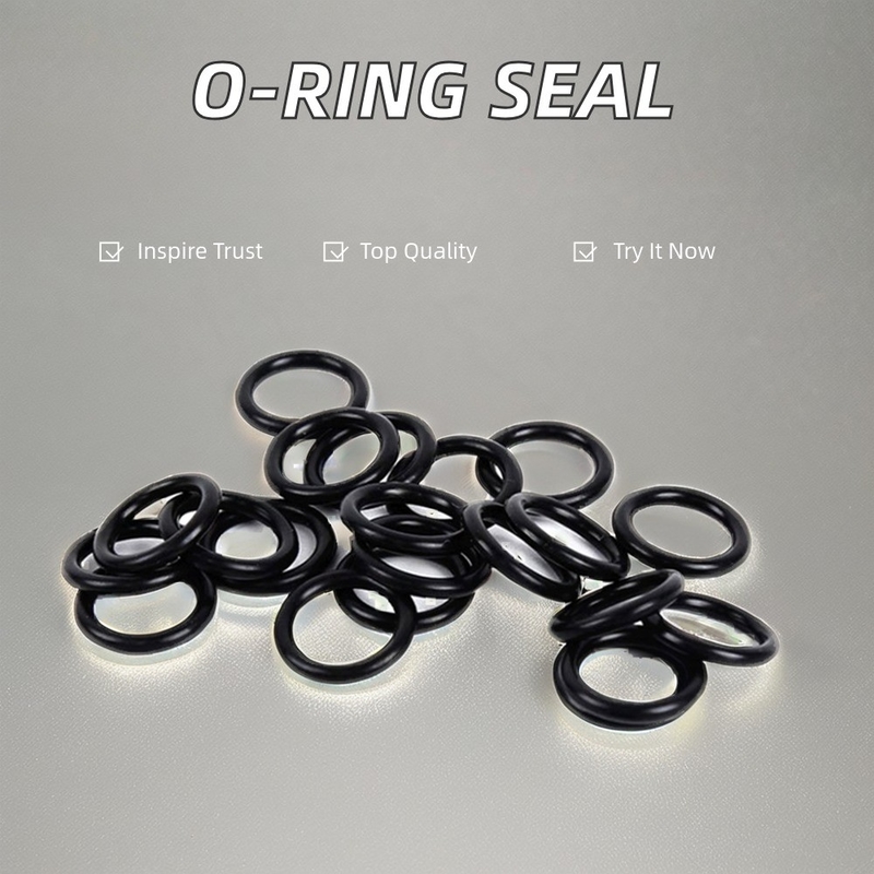 فرآوری سفارشی مهر و موم سیلیکون O-Ring درجه حرارت بالا NBR FKM برای محصولات لاستیکی