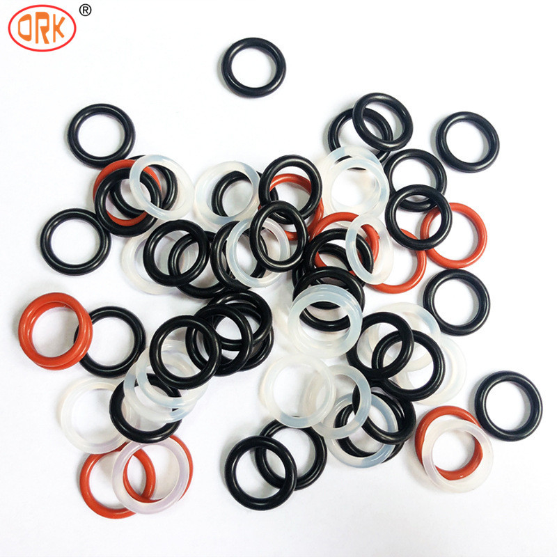 Rohs سازگار با پلاستیک لوله لاستیک مهر رنگارنگ سیلیکون O حلقه مواد Epdm FKM NBR