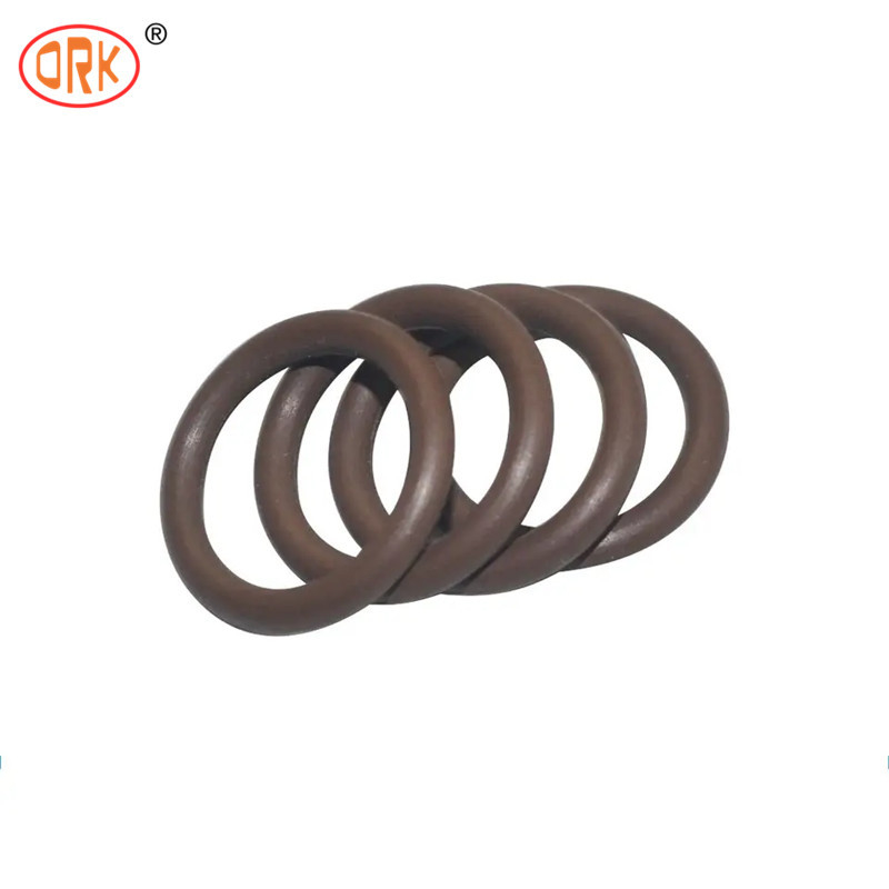 حلقه ای از لاستیک سیلیکونی قهوه ای EPDM NBR FKM Buna N Nitrile O