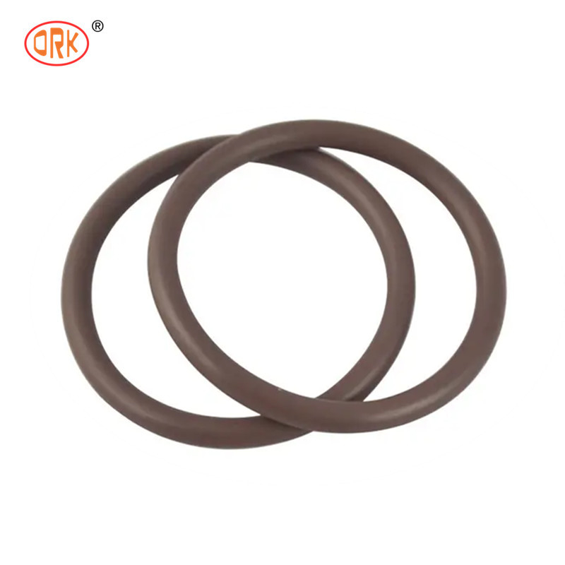 حلقه ای از لاستیک سیلیکونی قهوه ای EPDM NBR FKM Buna N Nitrile O