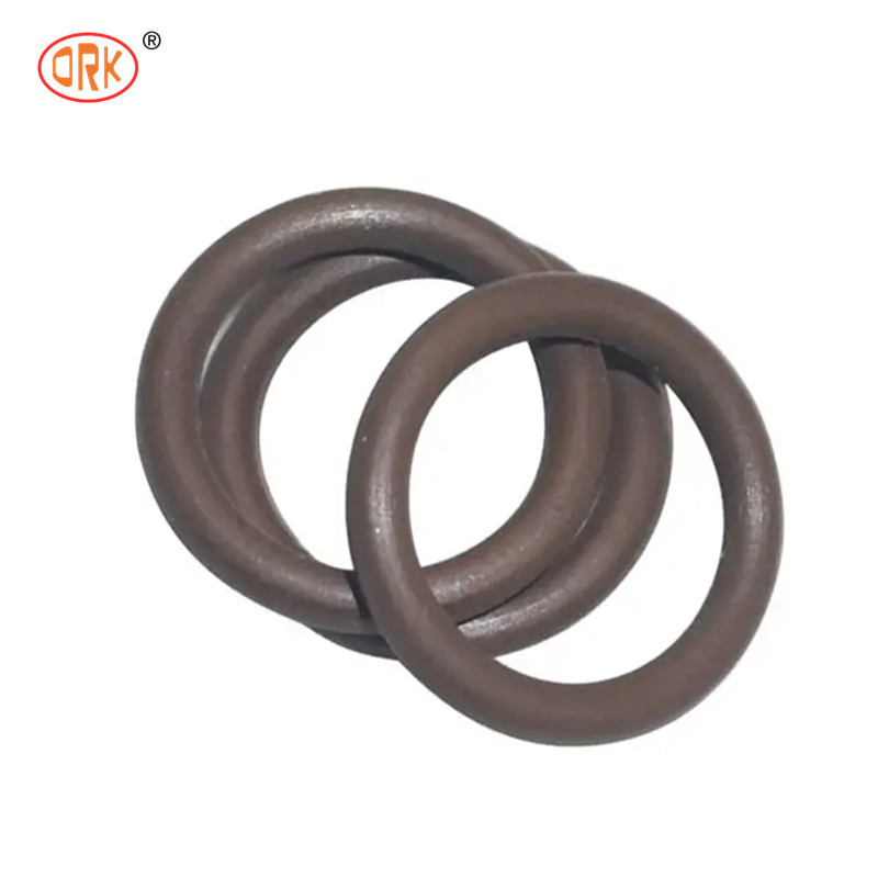 حلقه ای از لاستیک سیلیکونی قهوه ای EPDM NBR FKM Buna N Nitrile O