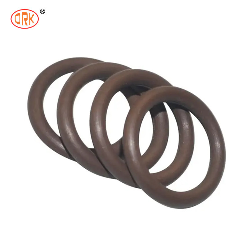 حلقه ای از لاستیک سیلیکونی قهوه ای EPDM NBR FKM Buna N Nitrile O