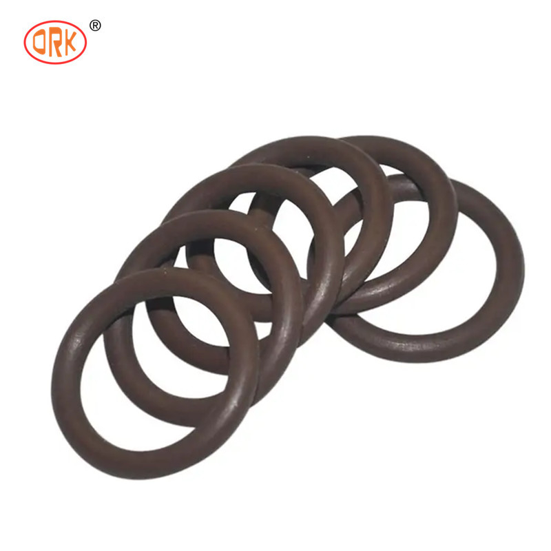 حلقه ای از لاستیک سیلیکونی قهوه ای EPDM NBR FKM Buna N Nitrile O